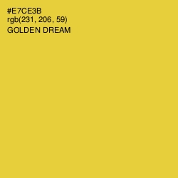 #E7CE3B - Golden Dream Color Image